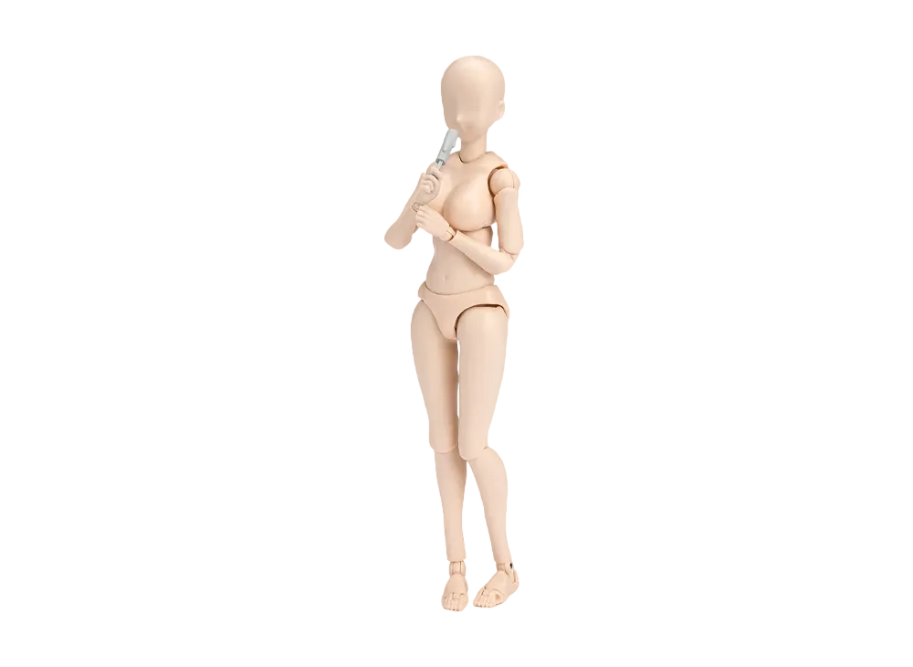 BANDAI "S.H.Figuarts" -BODY-KUN/BODY-CHAN- BODY CHAN -KENTARO YABUKI- Edition DX SET (Pale orange Color Ver.)