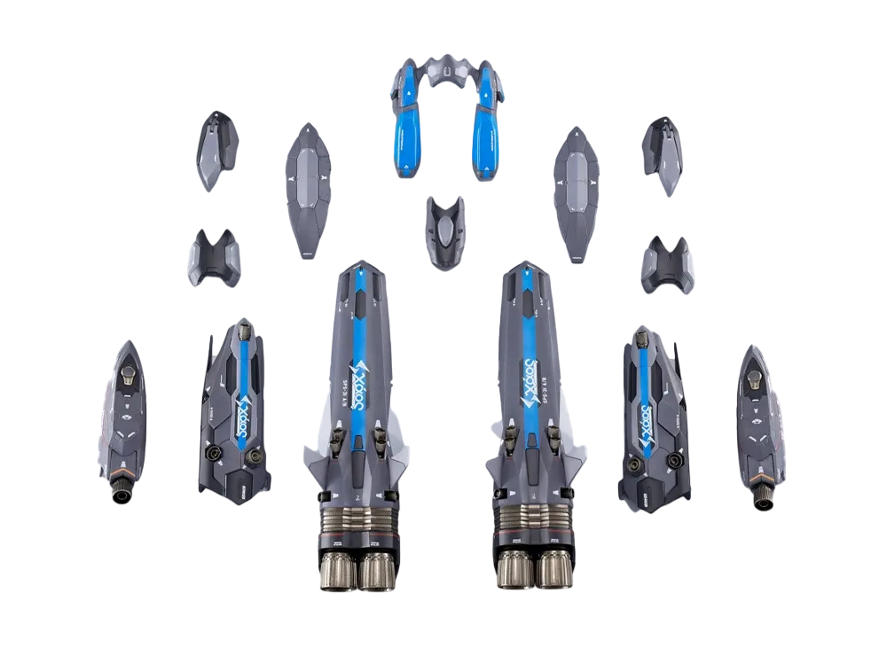 BANDAI "DX CHOGOKIN" -Macross Delta- SUPER PARTS SET for VF-31AX KAIROS-PLUS (Hayate Immelmann)