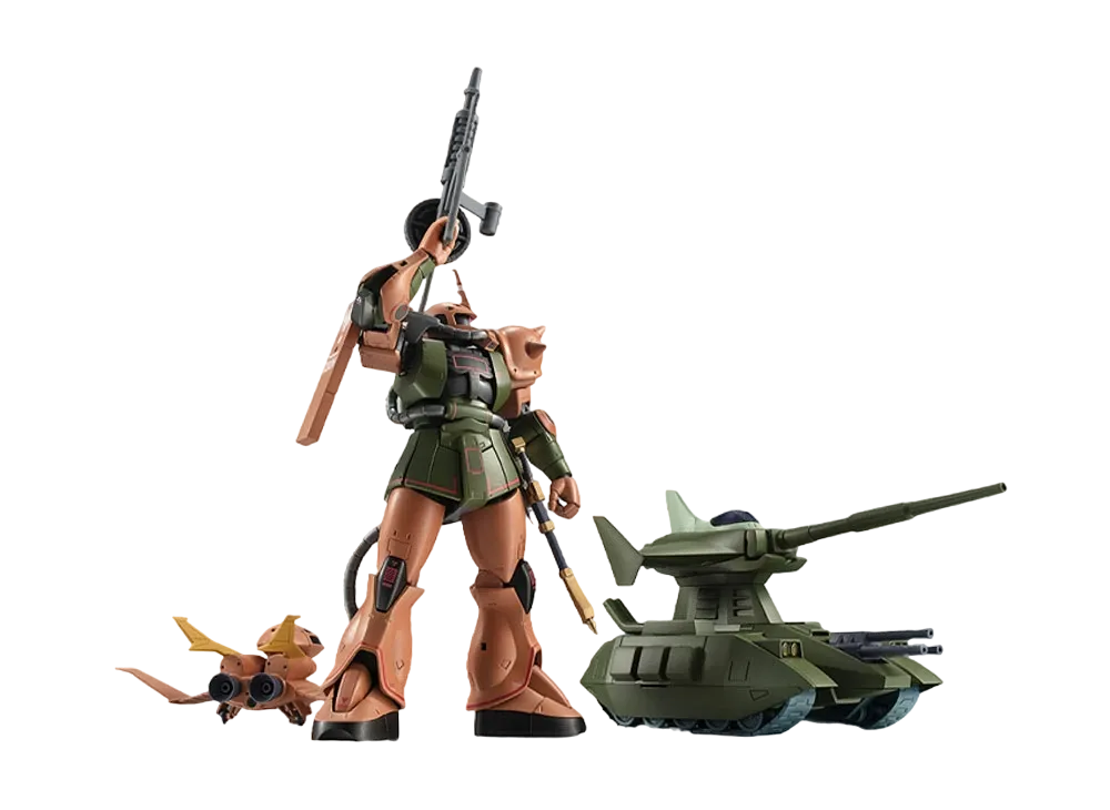 BANDAI "THE ROBOT SPIRITS" -Mobile Suit Gundam- <SIDE MS> MS-06FS ZAKUII GARMA'S CUSTOM MODEL AND MAZELLA ATTACK EARTH INVASION SET ver. A.N.I.M.E.