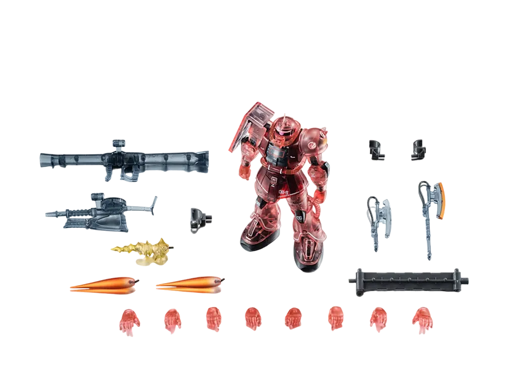 BANDAI "THE ROBOT SPIRITS" -Mobile Suit Gundam- <SIDE MS> MS-06S CHAR'S ZAKU ver. A.N.I.M.E. ~clear color~