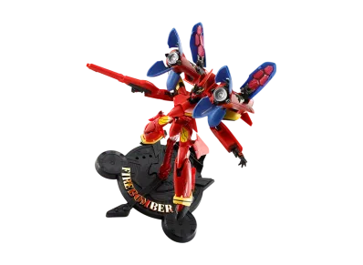 BANDAI "HI-METAL R" -Macross 7- VF-19 CUSTOM FIRE VALKYRIE SOUND BOOSTER
