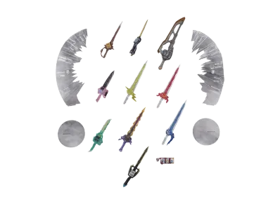 BANDAI "S.H.Figuarts" -Kamen Rider Saber- KAMEN RIDER XROSS SABER 10 SEIKEN SET