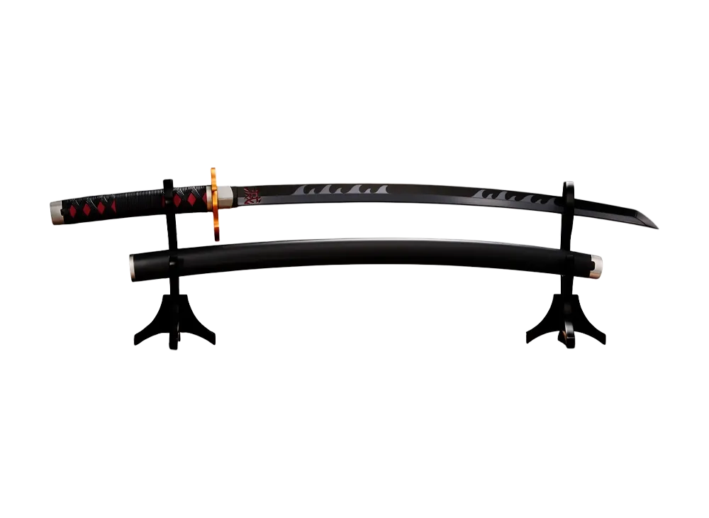 BANDAI "PROPLICA" -Demon Slayer: Kimetsu no Yaiba- NICHIRIN SWORD (TANJIRO KAMADO) KYOJURO RENGOKU'S SWORD GUARD ver. - ¥