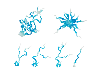 BANDAI "TAMASHII EFFECT series" THUNDER Blue Ver. for S.H.Figuarts