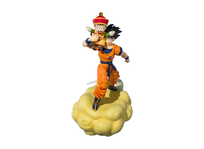 BANDAI "S.H.Figuarts" -Dragon Ball Z- SON GOKU & SON GOHAN -KID- & KINTOUN