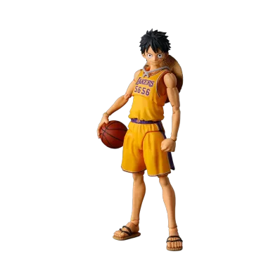 BANDAI "S.H.Figuarts" -ONE PIECE- ONE PIECE×NBA MONKEY.D.LUFFY-LOS ANGELES LAKERS ver.-