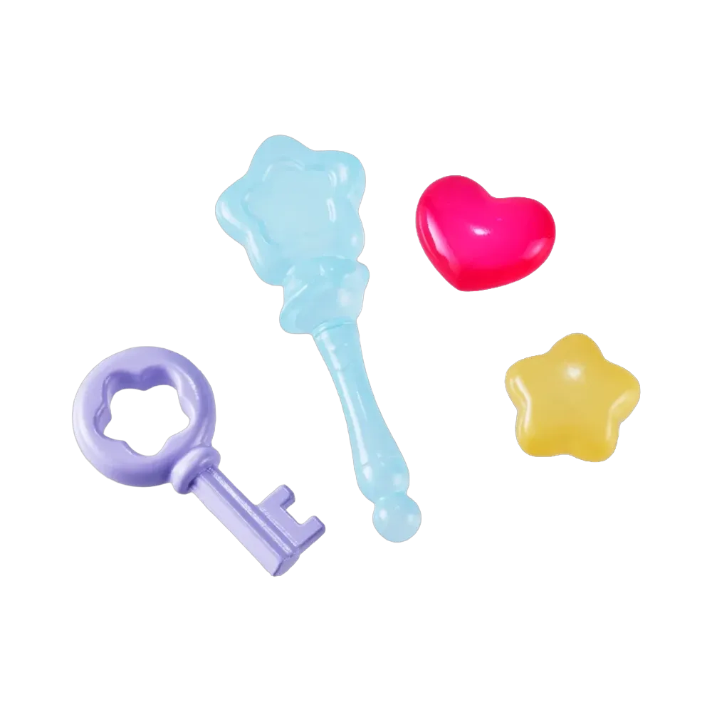 BANDAI "PROPLICA" -Magical Sisters LuluttoLilly- StattoNeoneon & GlassHeart HopePact Set