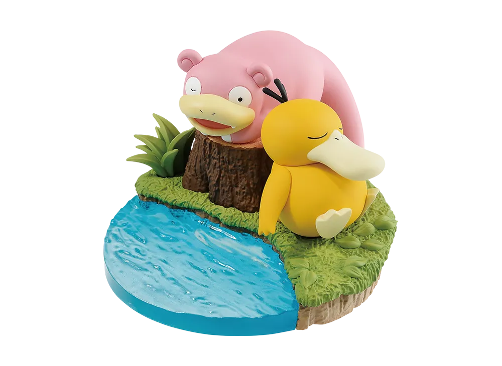 BANPRESTO "KUTSUROGI TIME" -Pokemon- Kodak & Slowpoke Figures