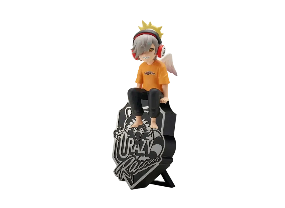 BANPRESTO "Monitor Top Figure" -Crazy Raccoon- Daruma is god - Silver ver.