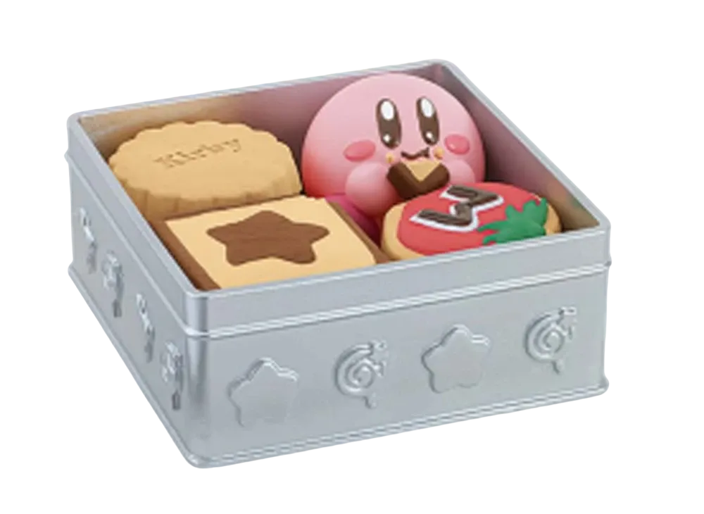 BANPRESTO "Paldolce collection vol.6" -Kirby's Dream Land- Kirby is snacking on cookies from a cookie tin