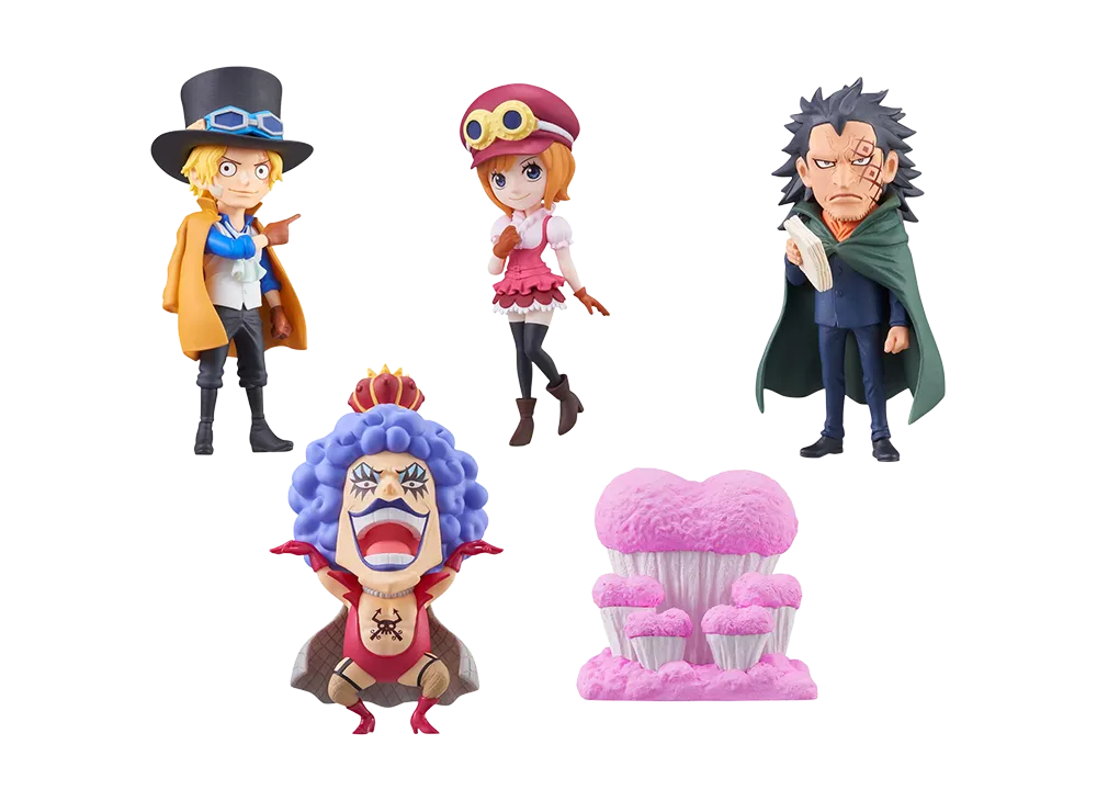 BANPRESTO "World Coletable Figure" -ONE PIECE- Kamabakka Kingdom Complete 5 Piece Set