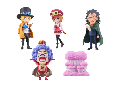 BANPRESTO "World Coletable Figure" -ONE PIECE- Kamabakka Kingdom Complete 5 Piece Set
