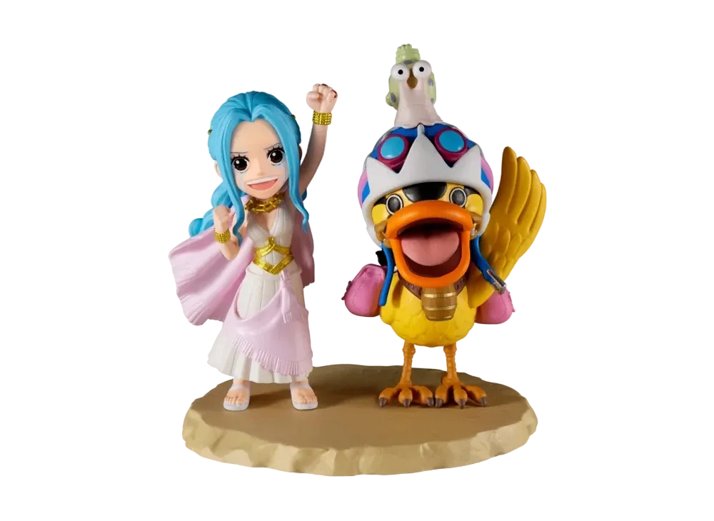 BANPRESTO "World Coletable Figure Log Stories" -ONE PIECE- Nefertari Vivi & Karoo "Will you call me friend again!!!?"