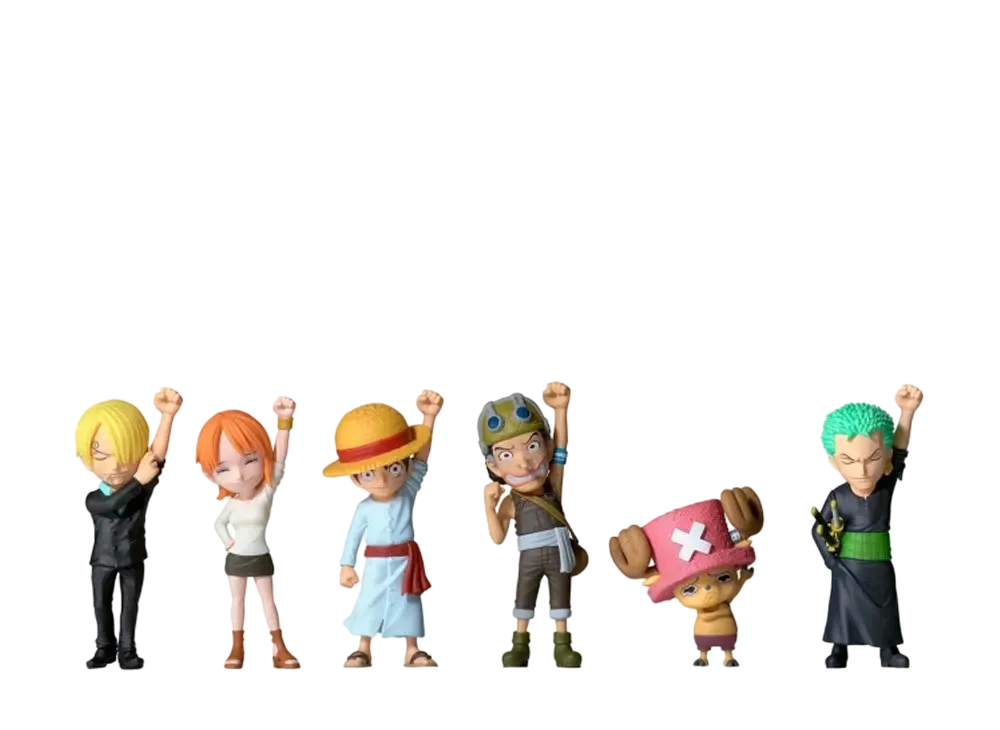 BANPRESTO "World Coletable Figure" -ONE PIECE- "Proof of Friendship" - Complete 6 Piece Set