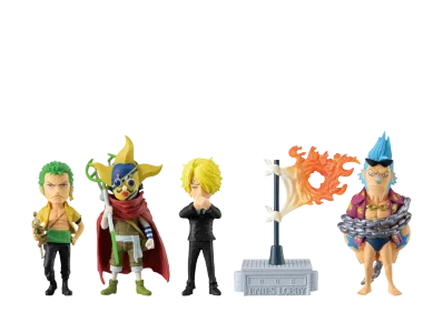 BANPRESTO "World Coletable Figure" -ONE PIECE- Enies Lobby 2 5 Piece Set