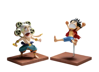 BANPRESTO "World Coletable Figure Log Stories" -ONE PIECE- Monkey D. Luffy & Enel
