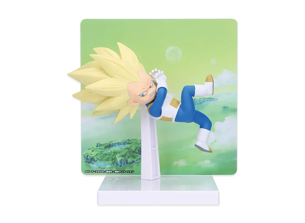 BANPRESTO "Figure with Panel" -DRAGON BALL DAIMA- Super Saiyan 3 Vegeta (Mini)