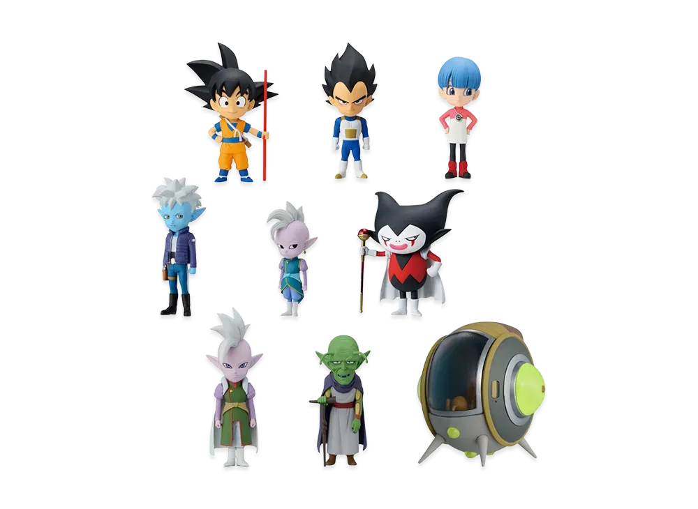 BANPRESTO "World Coletable Figure PREMIUM vol.1" -DRAGON BALL DAIMA- 8 Figures & Glorio'S Plane