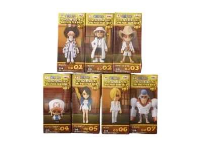 Banpresto One Piece World Collectable Figure -ONE PIECE FILM GOLD- Vol.1 Complete 7 Piece Set
