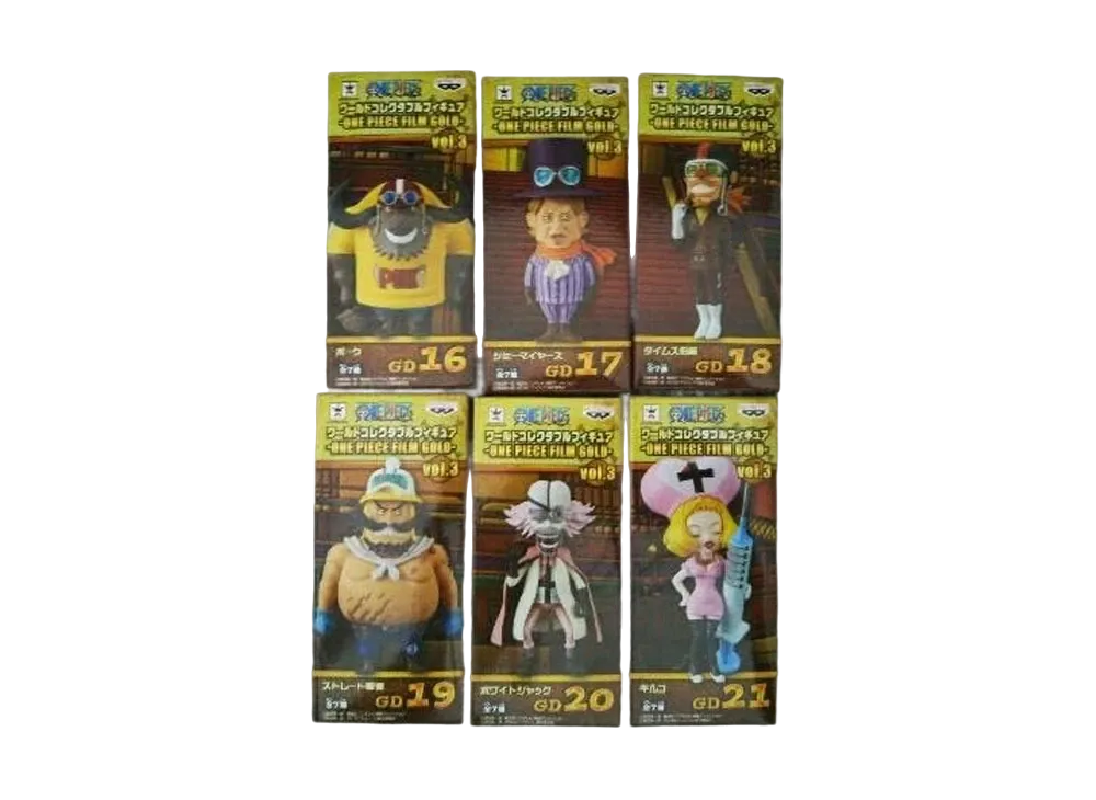 Banpresto One Piece World Collectable Figure -ONE PIECE FILM GOLD- Vol.3 Complete 7 Piece Set