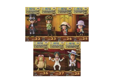 Banpresto One Piece World Collectable Figure -ONE PIECE FILM GOLD- Vol.4 Complete 7 Piece Set