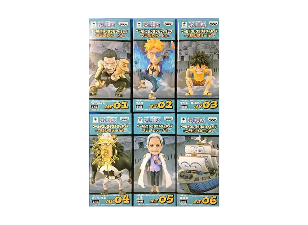 Banpresto One Piece World Collectable Figure -Marineford 1- Complete 6 Piece Set