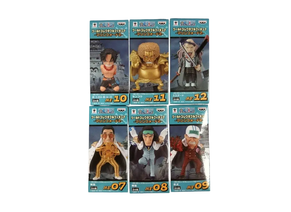 Banpresto One Piece World Collectable Figure -Marineford 2- Complete 6 Piece Set