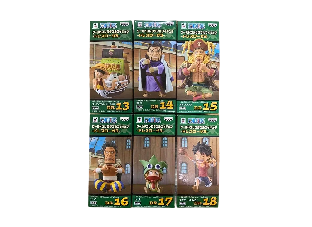 Banpresto One Piece World Collectable Figure -Dressrosa 3- Complete 6 Piece Set