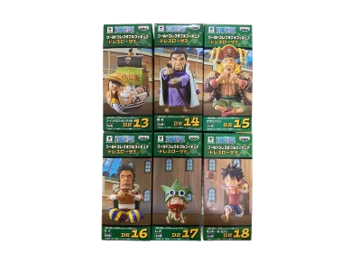 Banpresto One Piece World Collectable Figure -Dressrosa 3- Complete 6 Piece Set