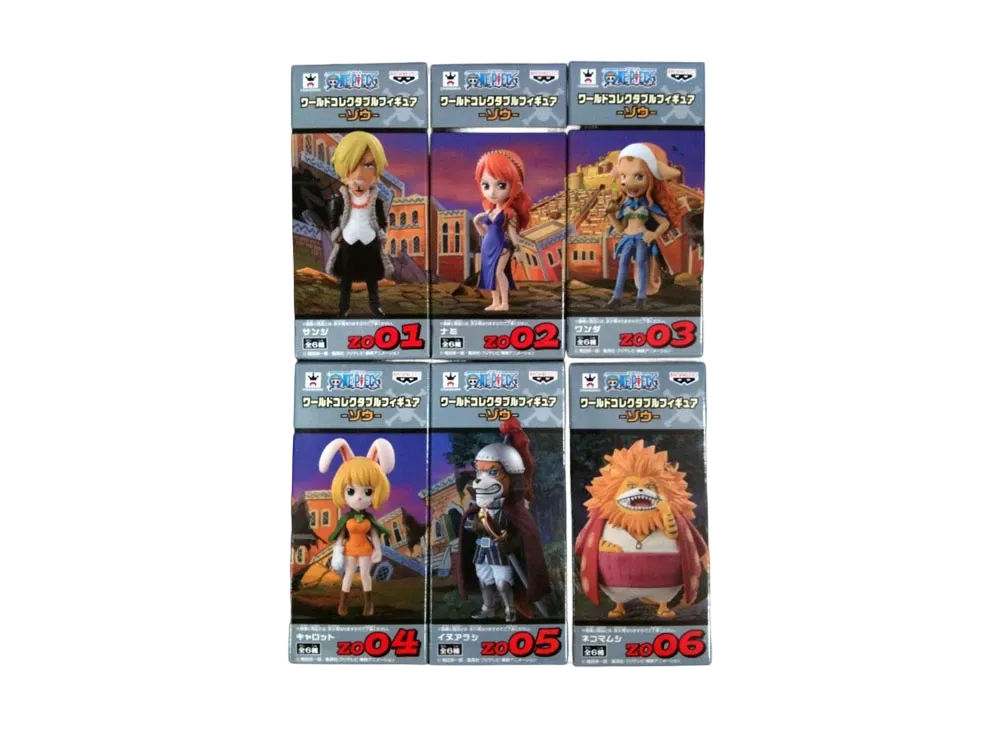Banpresto One Piece World Collectable Figure -Zou- Complete 6 Piece Set