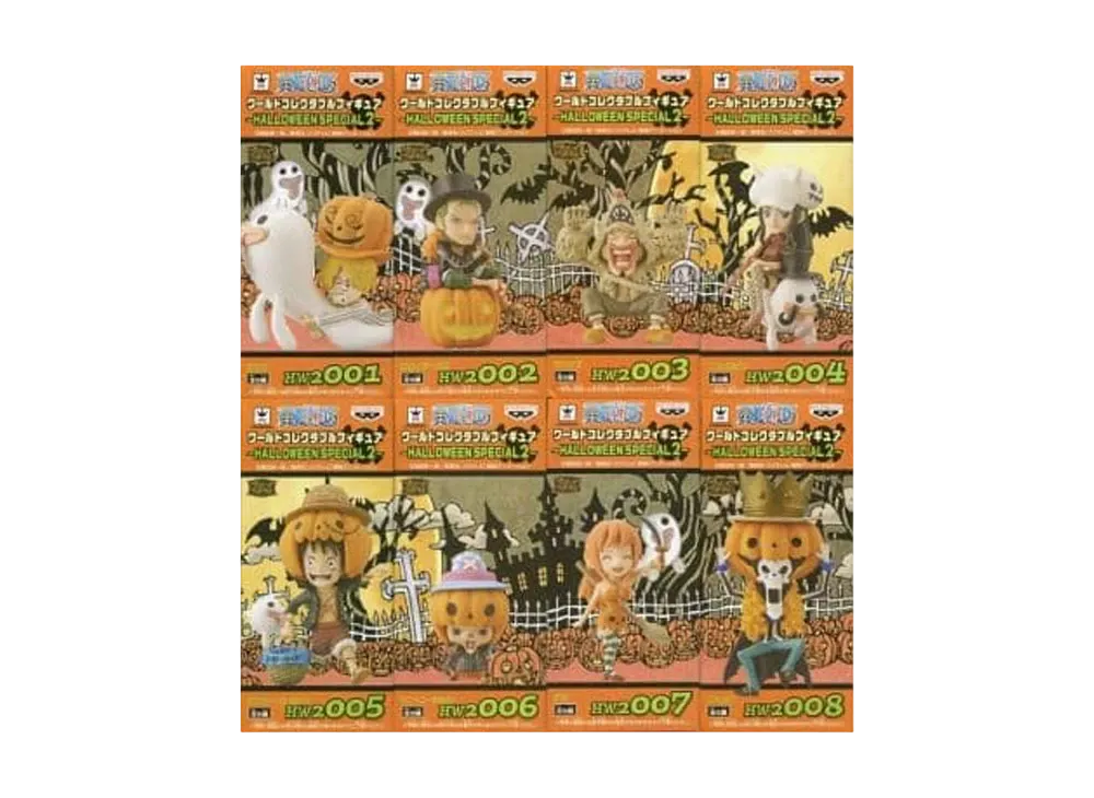 Banpresto One Piece World Collectable Figure -HALLOWEEN SPECIAL2- Complete 8 Piece Set