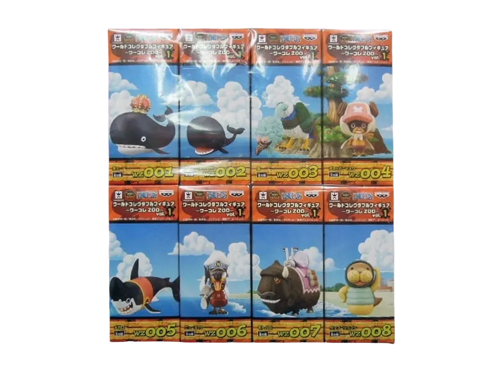 Banpresto One Piece World Collectable Figure ~WCF ZOO~ Vol.1 Complete 8 Piece Set