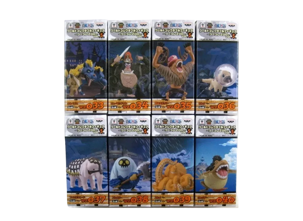 Banpresto One Piece World Collectable Figure ~WCF ZOO~ Vol.5 Complete 8 Piece Set