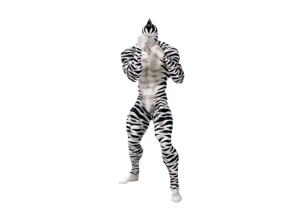 CCP "CCP Muscular Collection" -Kinnikuman Series- CMC No.Ex Kinnikuman Zebra 1.0 Original Color (With Doll Stand)