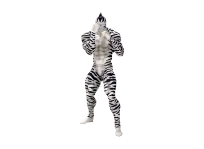 CCP "CCP Muscular Collection" -Kinnikuman Series- CMC No.Ex Kinnikuman Zebra 1.0 Original Color (With Doll Stand)
