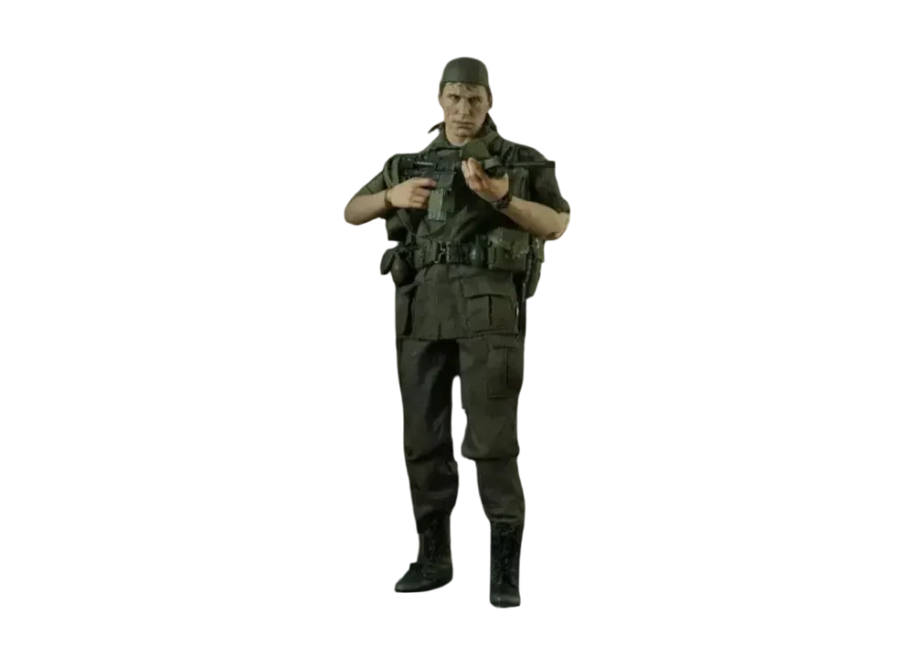 Hot Toys "Movie Masterpiece" -Platoon- 1/6 Scale Fully Poseable Figure: Sergeant Bob Barnes