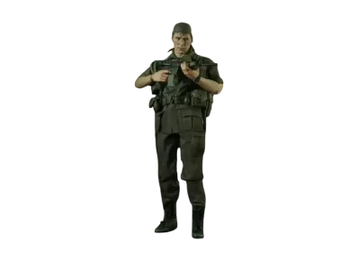Hot Toys "Movie Masterpiece" -Platoon- 1/6 Scale Fully Poseable Figure: Sergeant Bob Barnes