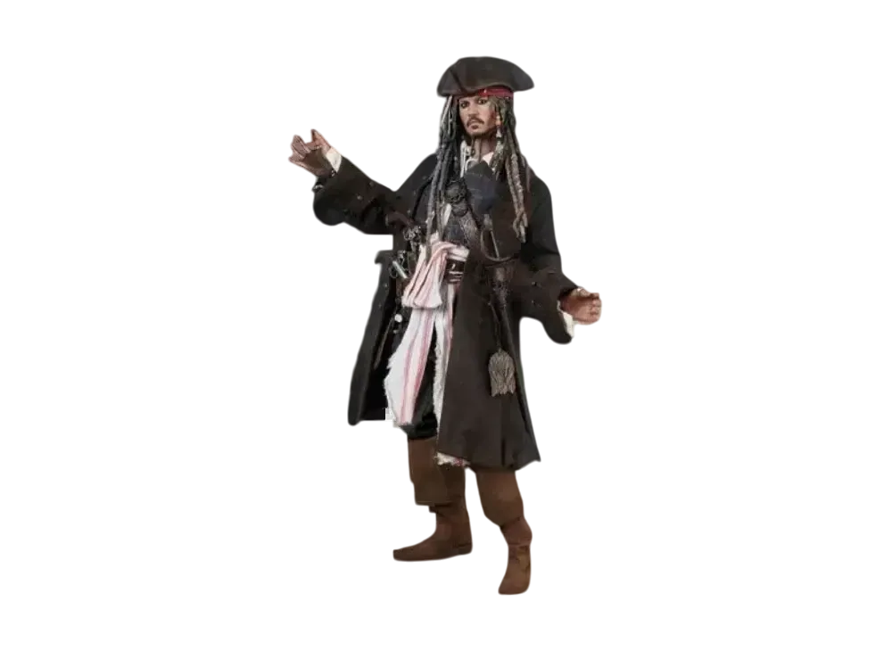 Hot Toys "Movie Masterpiece Deluxe" -Pirates Of The Caribbean / On Stranger Tides- 1/6 Scale Fully Poseable Figure: Jack Sparrow