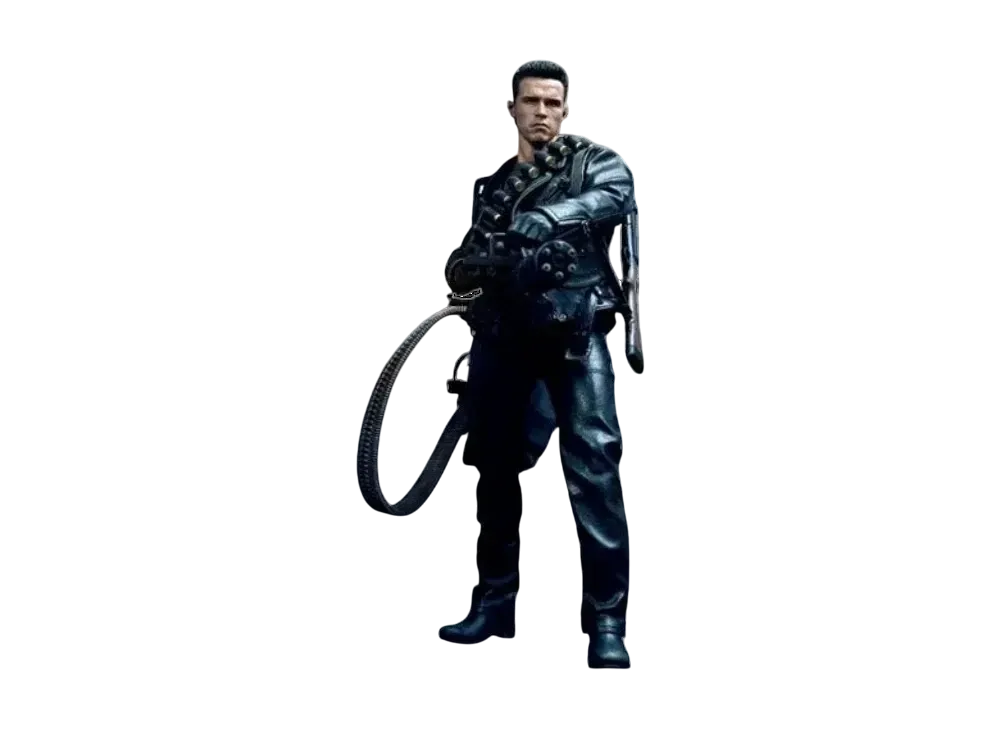 Hot Toys "Movie Masterpiece Deluxe" -Terminator 2- 1/6 Scale Fully Poseable Figure: T-800