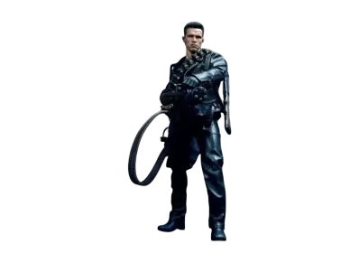 Hot Toys "Movie Masterpiece Deluxe" -Terminator 2- 1/6 Scale Fully Poseable Figure: T-800