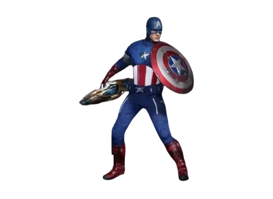 Hot Toys "Movie Masterpiece" -The Avengers- 1/6 Scale Fully Poseable Figure: Captain America
