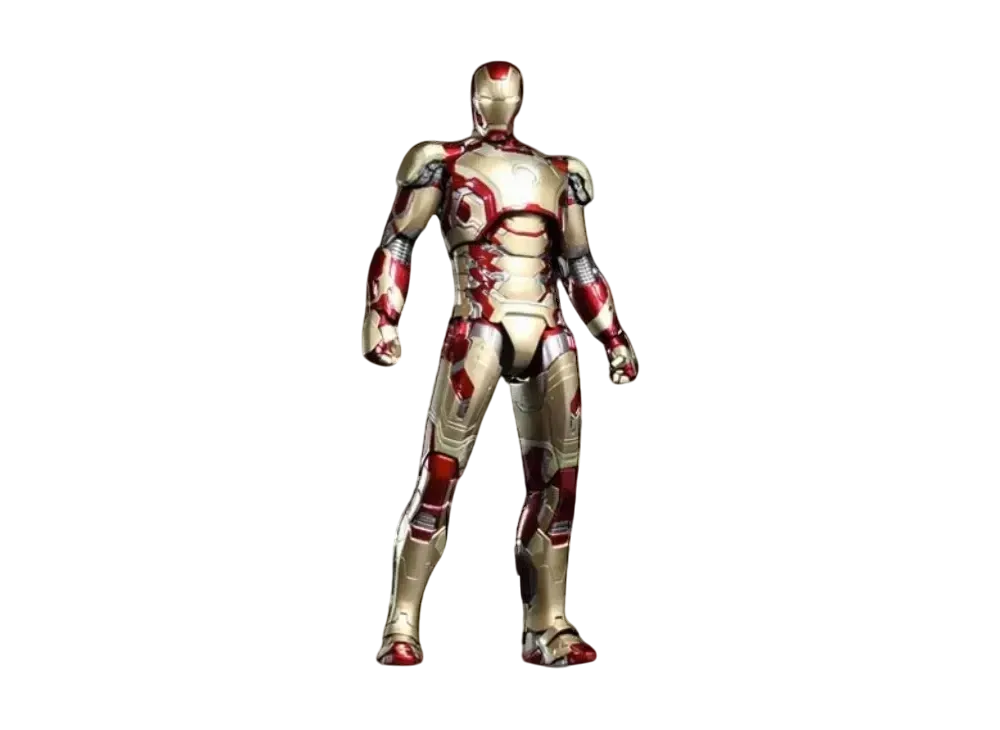 Hot Toys "Movie Masterpiece Diecast" -Iron Man 3- 1/6 Scale Fully Poseable Figure: Mark 42