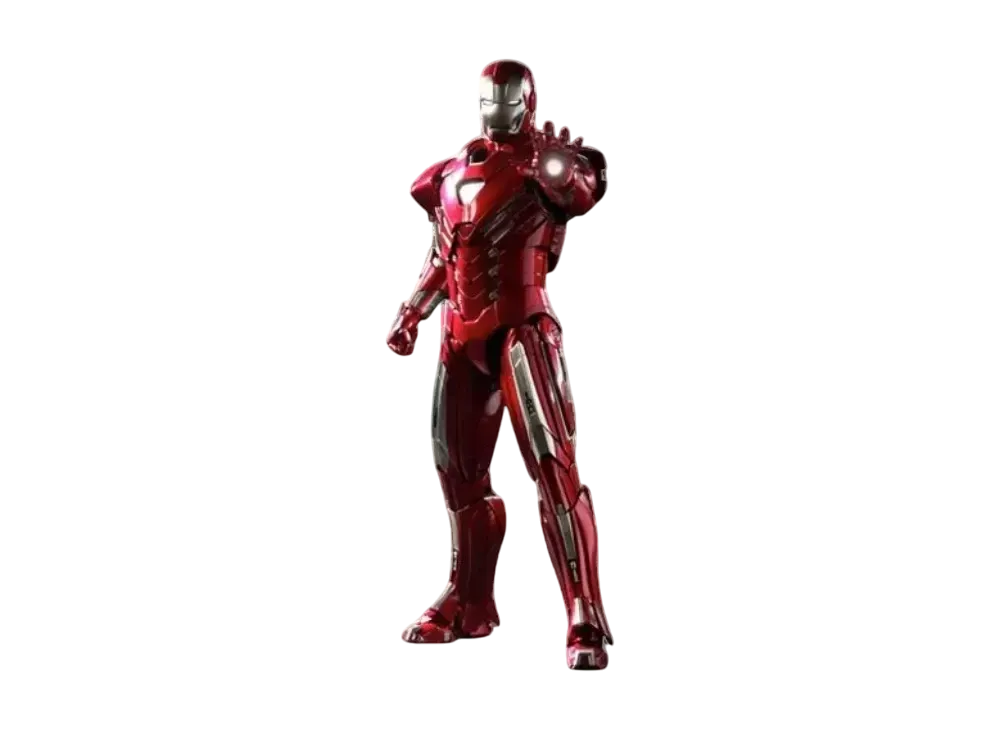 Hot Toys "Movie Masterpiece" -Iron Man 3- 1/6 Scale Fully Poseable Figure: Mark 33 Silver Centurion