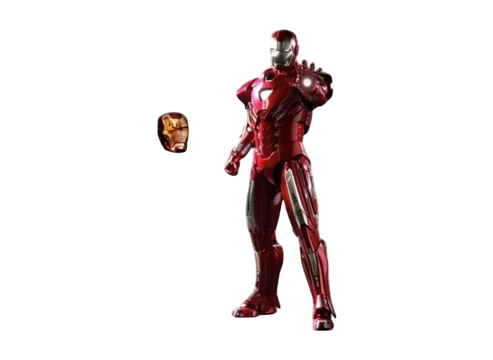 Hot Toys "Movie Masterpiece" -Iron Man 3- 1/6 Scale Fully Poseable Figure: Mark 33 Silver Centurion [With Bonus Accessory]
