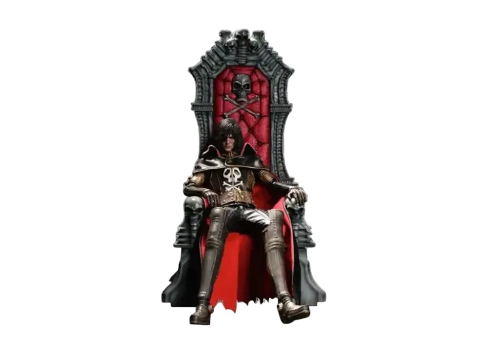Hot Toys "Movie Masterpiece" -Space Pirate Captain Harlock- 1/6 Scale Fully Poseable Figure: Captain Harlock [With Throne of Arcadia]