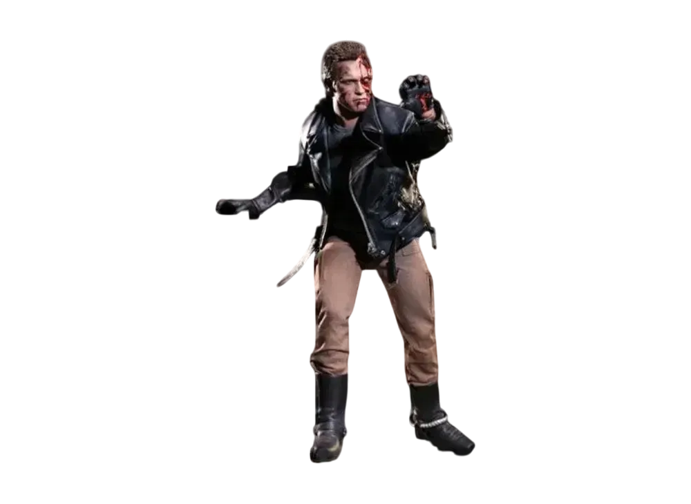 Hot Toys "Movie Masterpiece" -The Terminator- 1/6 Scale Fully Poseable Figure: T-800 (Battle Damaged Version)