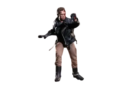Hot Toys "Movie Masterpiece" -The Terminator- 1/6 Scale Fully Poseable Figure: T-800 (Battle Damaged Version)