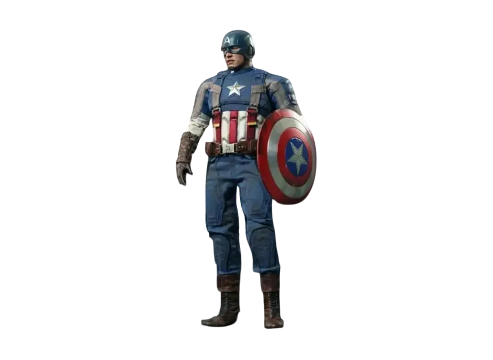 Hot Toys "Movie Masterpiece" -Captain America / The Winter Soldier- 1/6 Scale Fully Poseable Figure: Captain America (Golden Age Version)