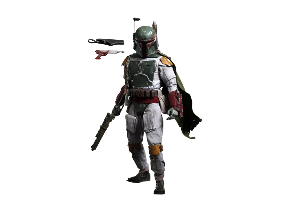 Hot Toys "Quarter Scale" -Star Wars / Episode VI Return Of The Jedi- 1/4 Scale Fully Poseable Figure: Boba Fett [With Bonus Accessory]