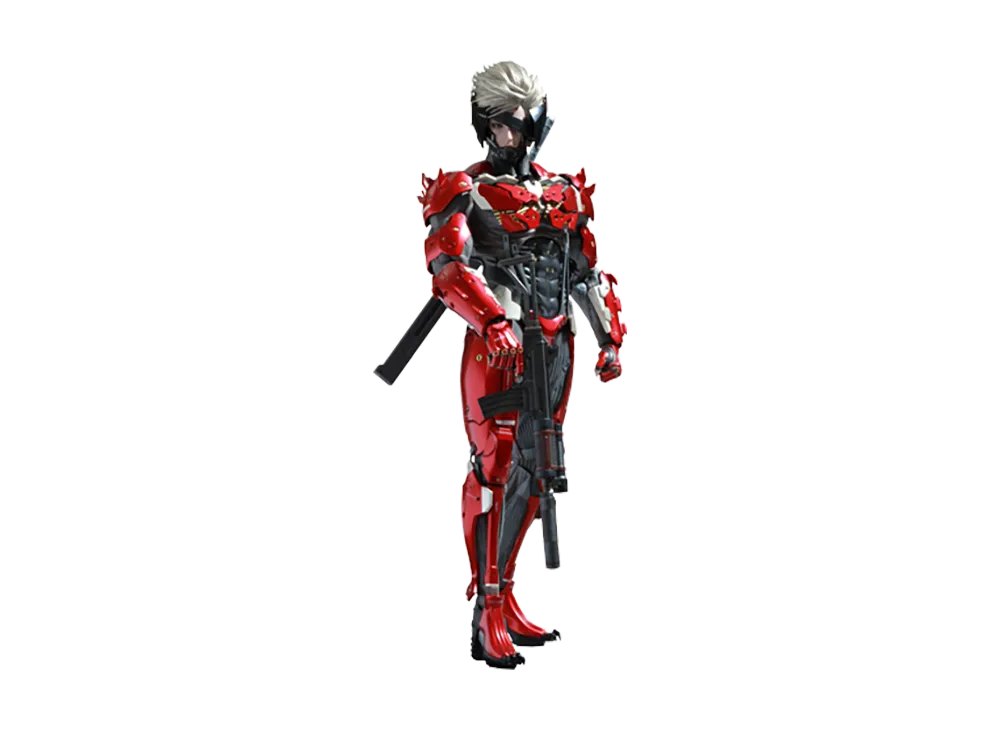 Hot Toys "Video Game Masterpiece" -Metal Gear Rising Revengeance- 1/6 Scale Fully Poseable Figure: Raiden (Inferno Armor Version)